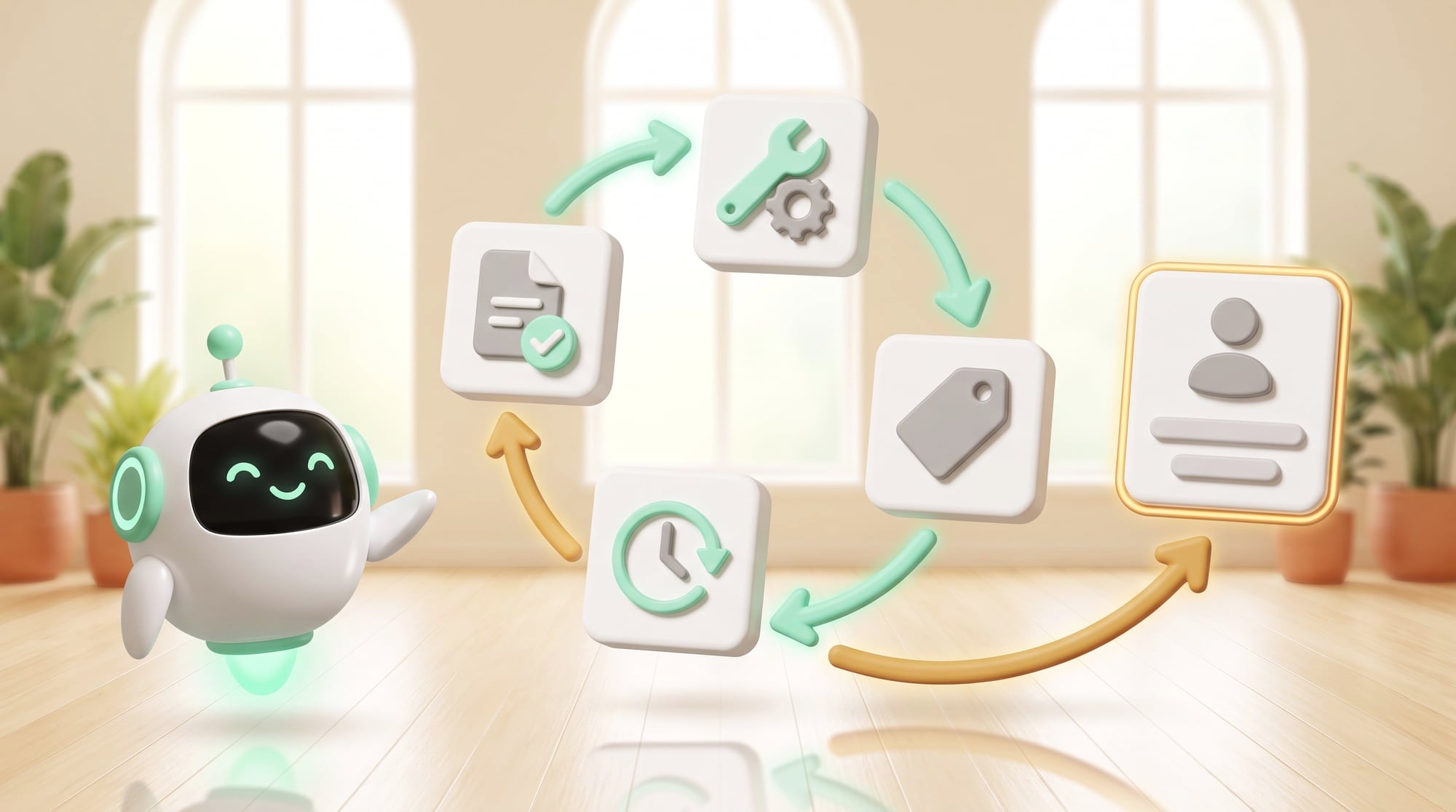 A good service loop: collect evidence, fix the problem, log the case and follow up until it can really be closed