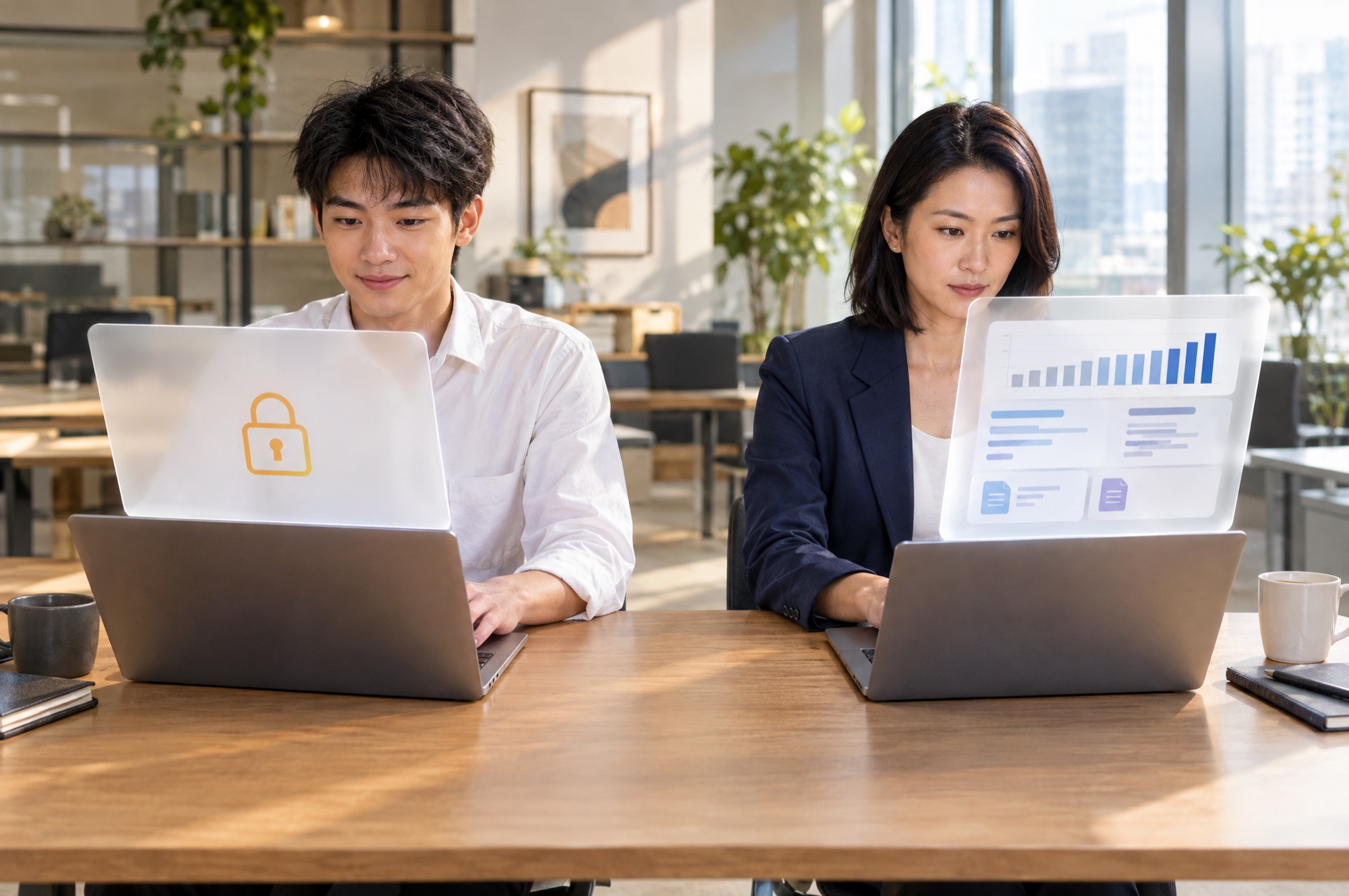 The internal AI assistant answers each person according to their own access rights, and data they aren't entitled to see stays hidden